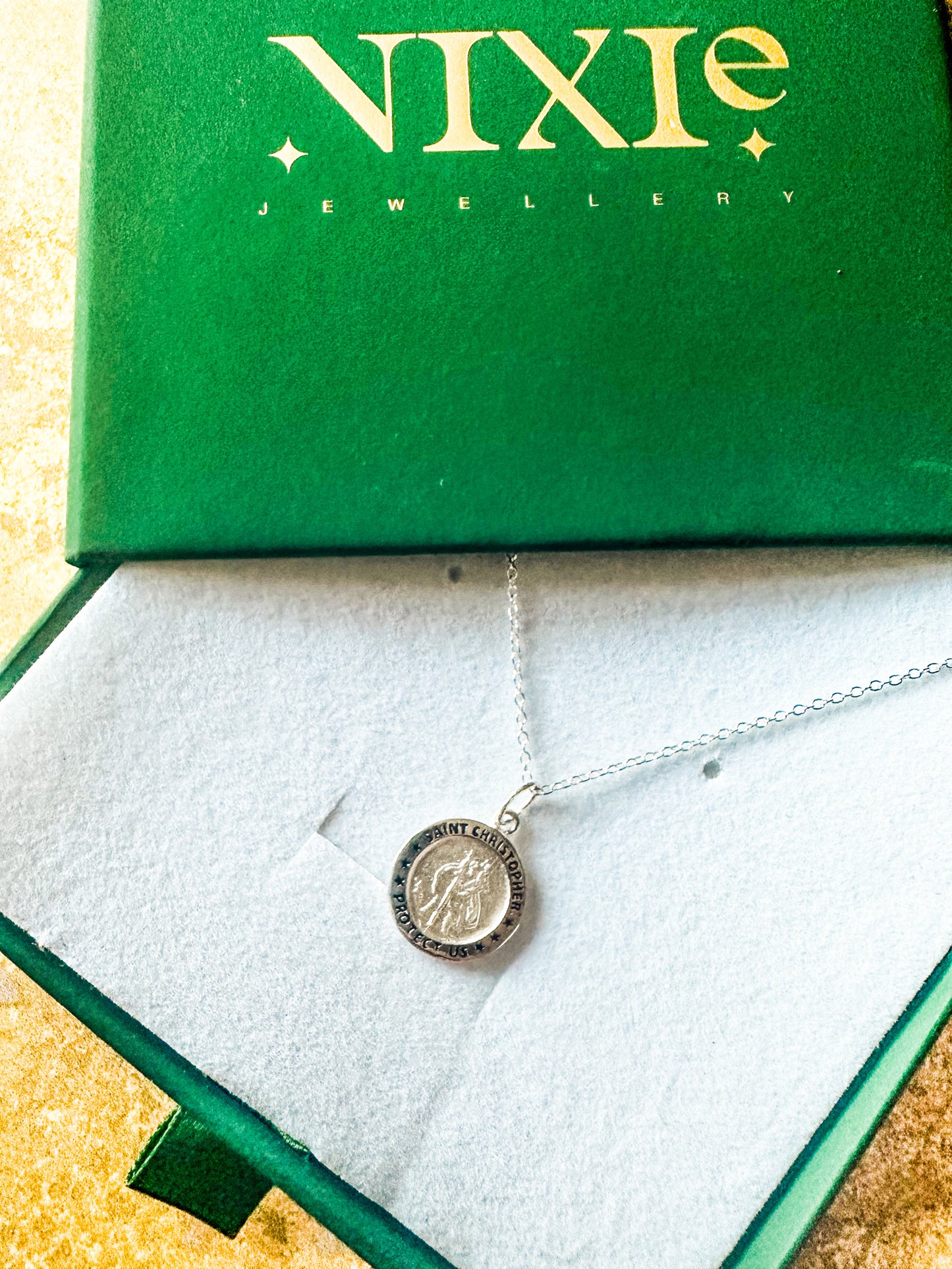 St Christopher Protection Sterling Silver 18" Necklace | Unisex Protection Talisman Necklace