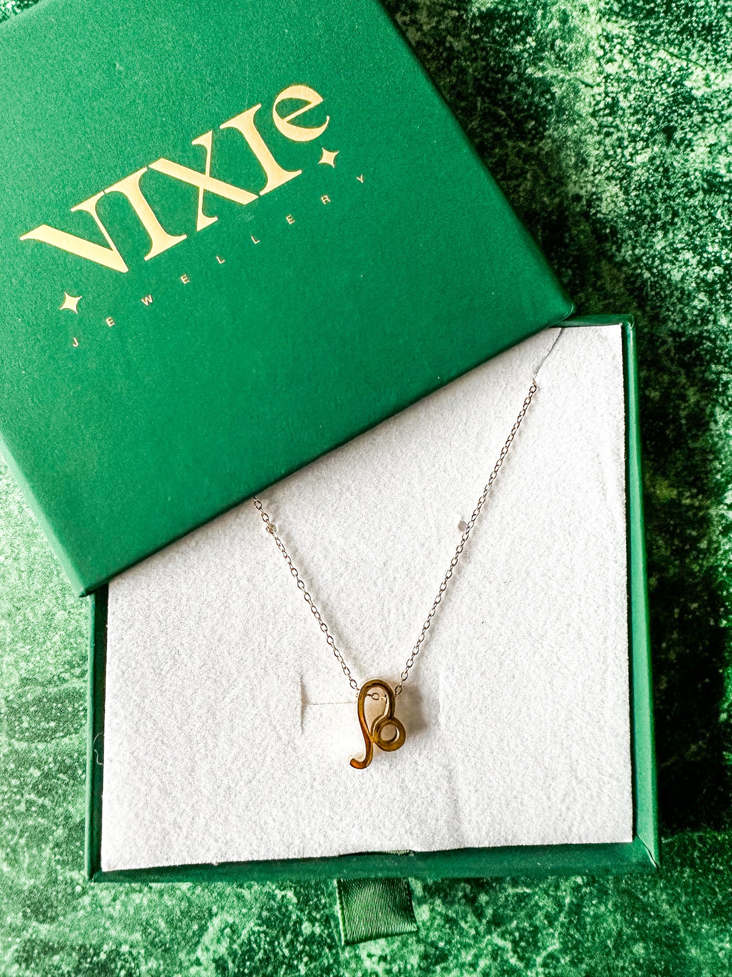 Leo Gold Plated Sterling Silver 16" Necklace | July + August Zodiac Birth Sign