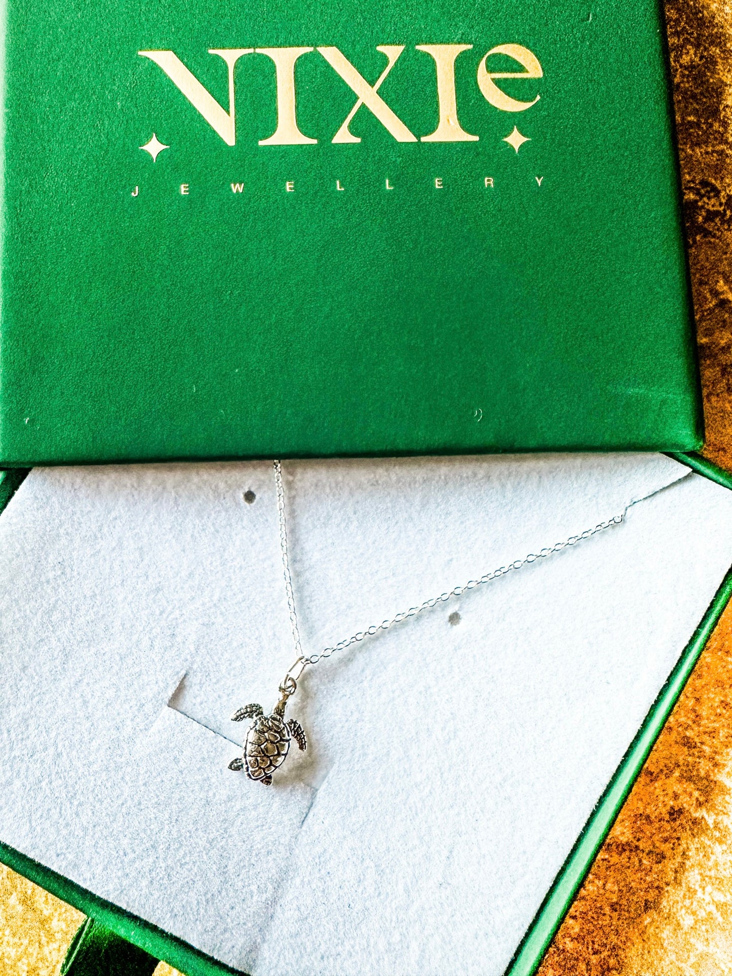 Delicate Turtle Sterling Silver 18" Necklace | Delicate Style Necklace