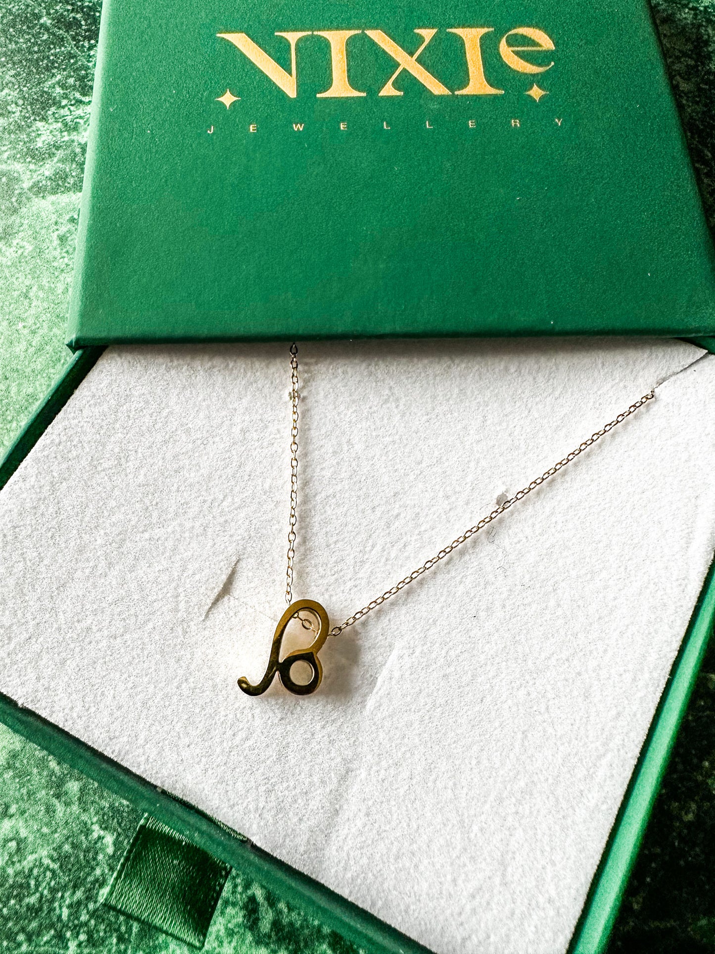 Leo Gold Plated Sterling Silver 16" Necklace | July + August Zodiac Birth Sign