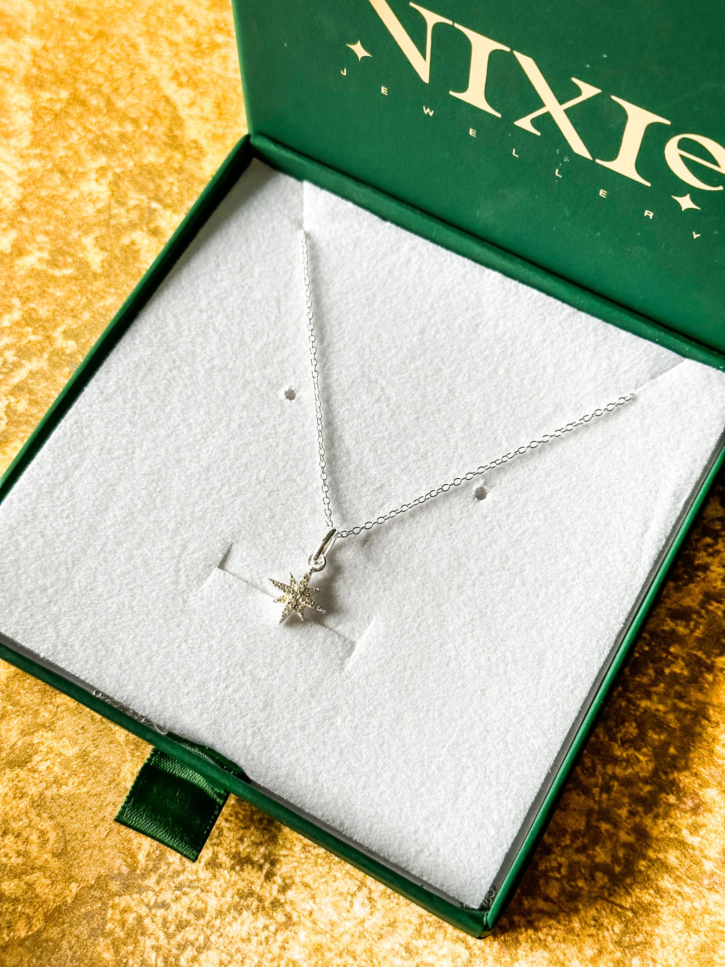 Diamond Style North Star Sterling Silver 18" Necklace | Delicate Style Necklace