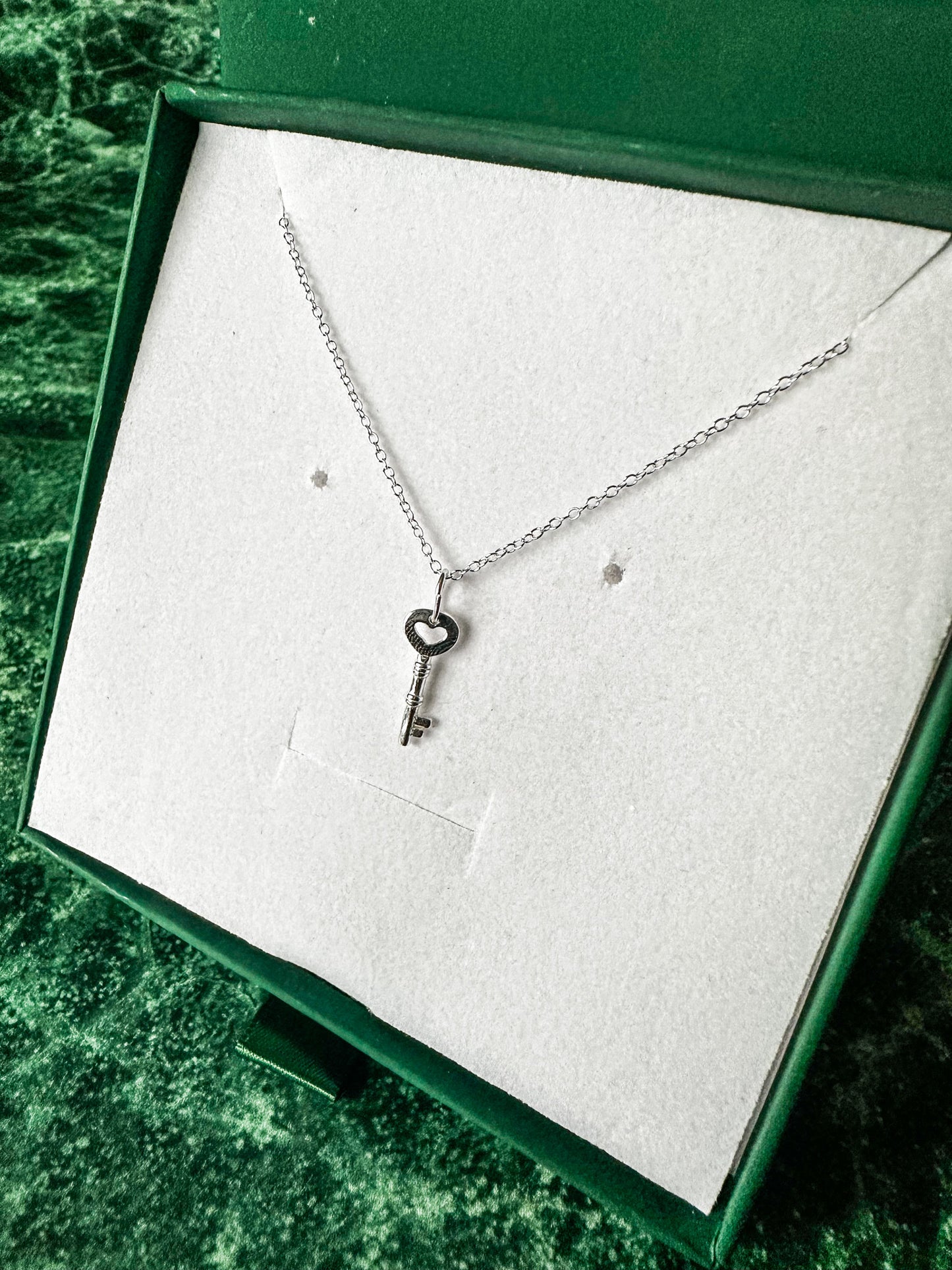 Love Key Sterling Silver 18" Necklace | Delicate Style Necklace