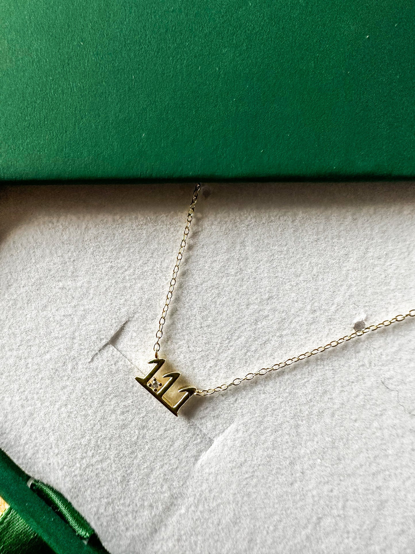 111 Manifestation 18ct Gold Plated Sterling Silver 16” Necklace | Delicate Style Necklace