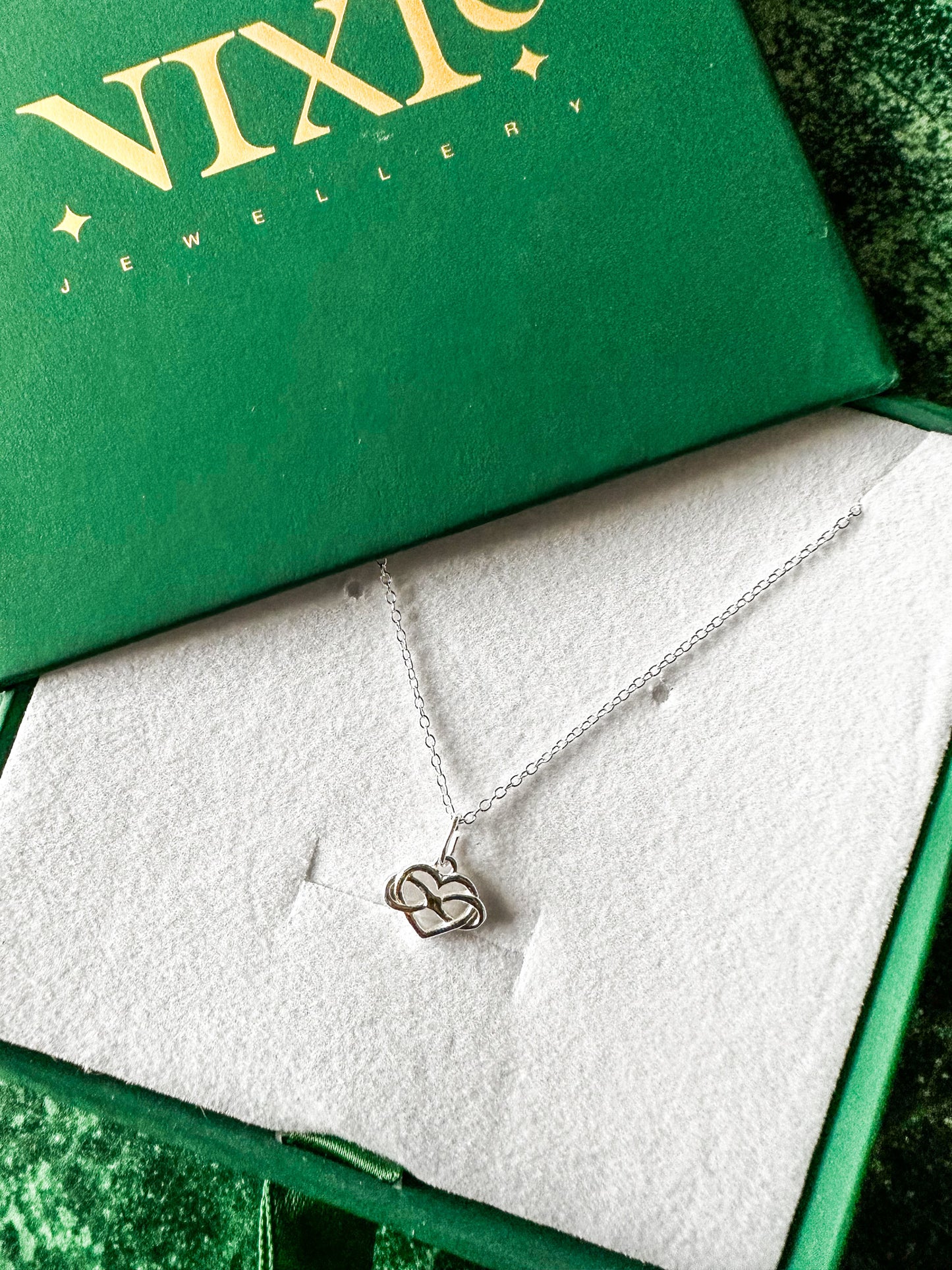 Infinity Love Heart Sterling Silver 18" Necklace | Delicate Style Necklace