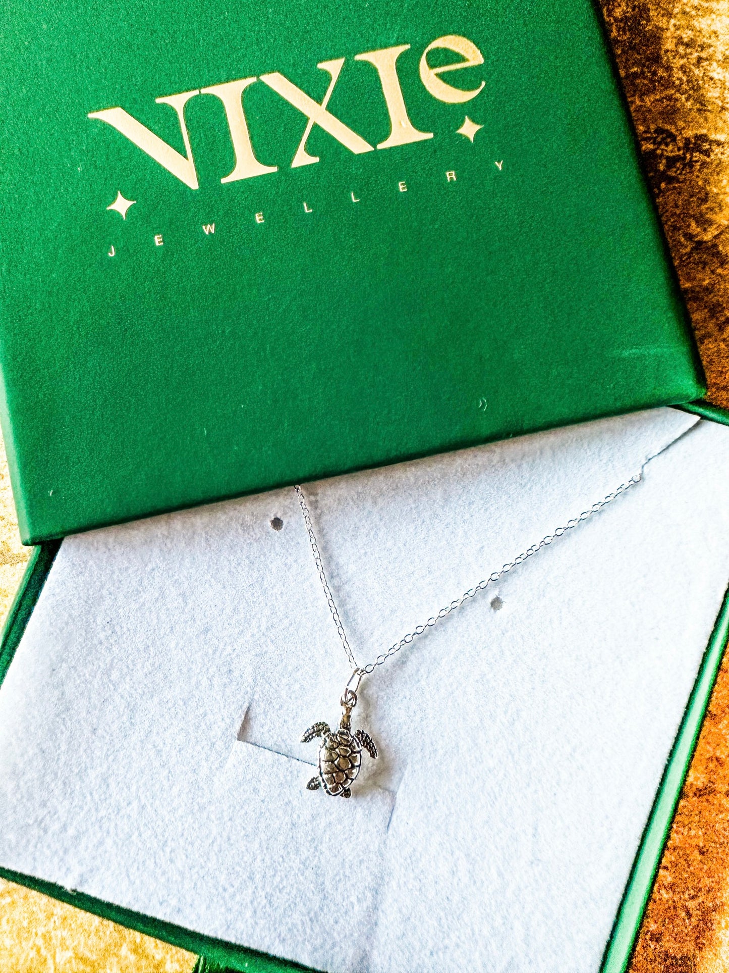 Delicate Turtle Sterling Silver 18" Necklace | Delicate Style Necklace