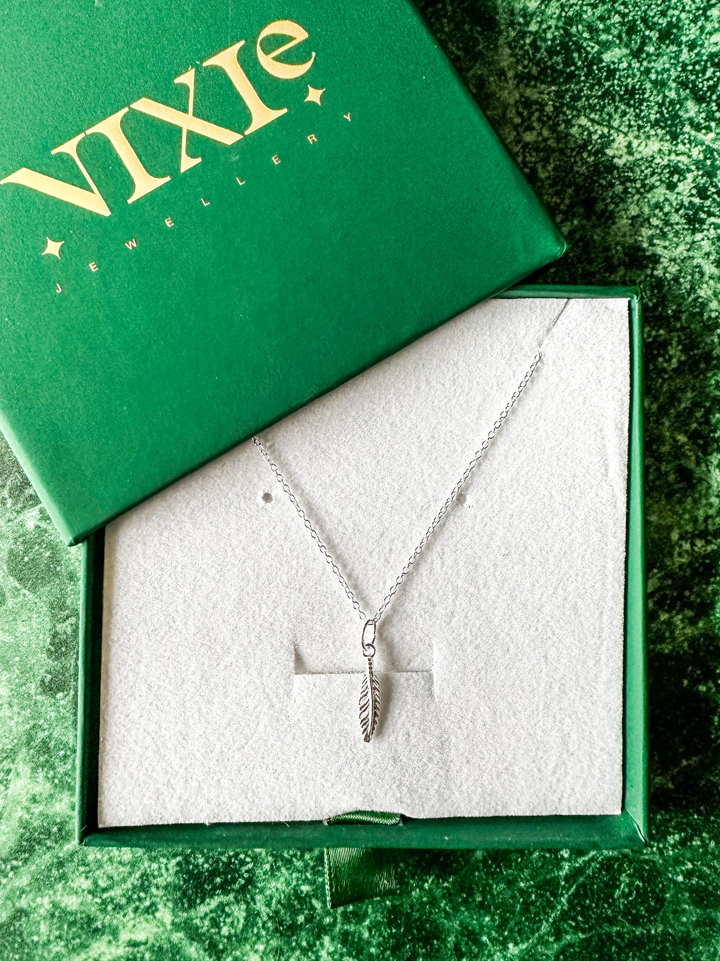 Delicate Feather Sterling Silver 18" Necklace | Delicate Style Necklace